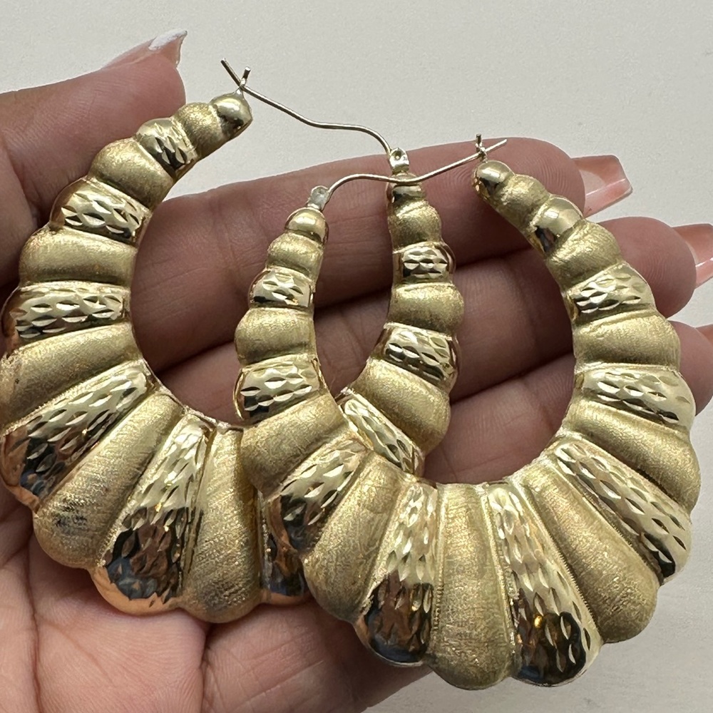 10K Gold Shrimp Earrings